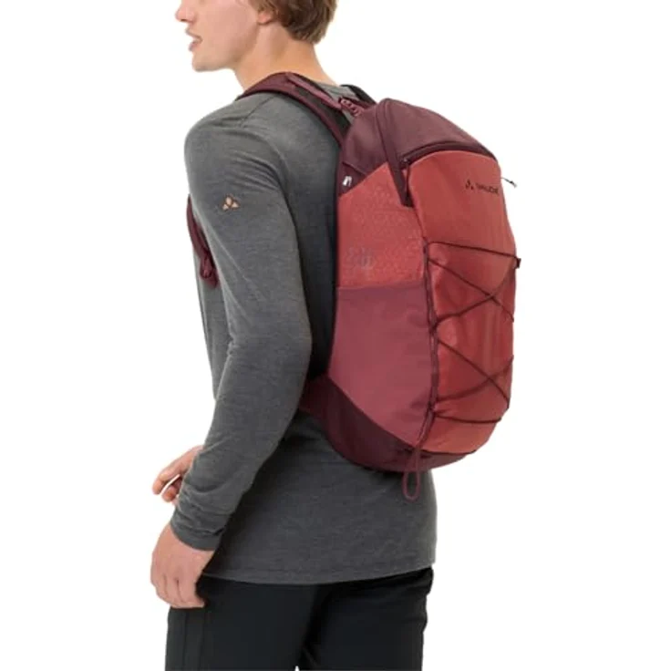 Vaude Agile Wanderrucksack, 48 cm, rot, aus 100% Polyester, kompakt und leicht transportierbar – Bild 7