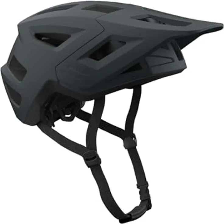 44 iXS MTB-Fahrradhelm Flow 1.0, grau, In-Mould-Konstruktion, hoch belüftet, präzise einstellbar, mit Visier und Sonnenbrillenaufbewahrung