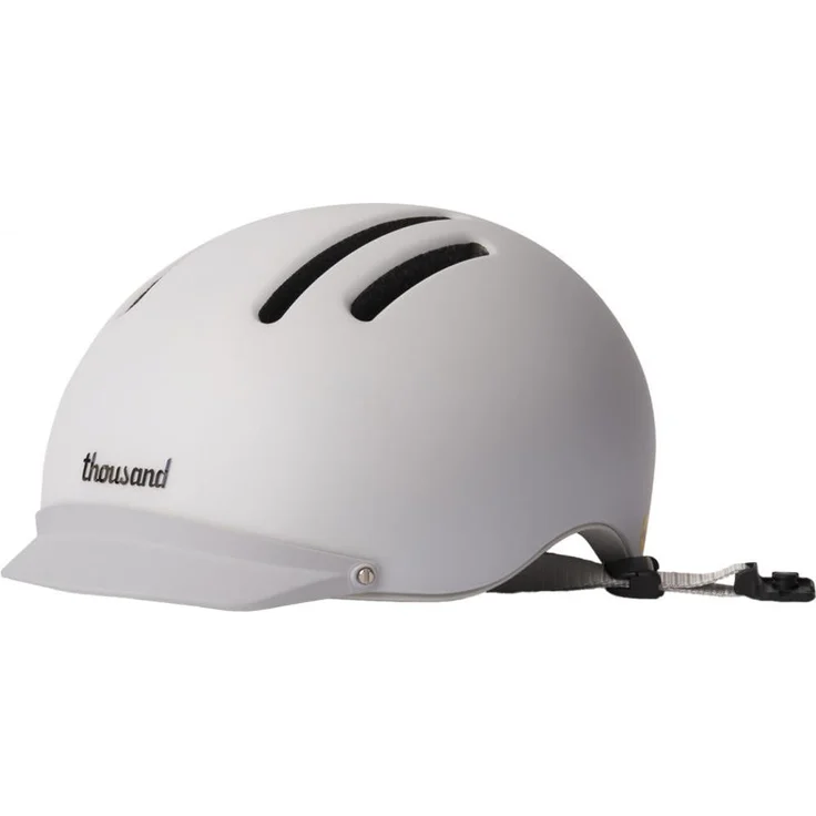 Thousand Chapter Metro White MIPS Fahrradhelm, 57-59 cm, mit integriertem Licht und aktiver Belüftung