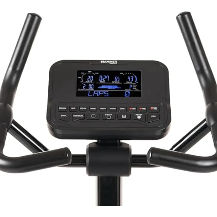 HAMMER Ergometer Presidio, leiser Heimtrainer bis 180 kg, App Kompatibel mit Kinomap & Zwift, 16 Programme, robustes Design – Bild 2