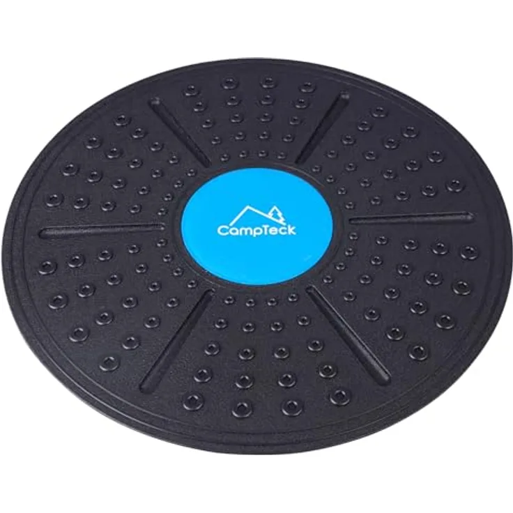 CampTeck U7258 Wackelbrett, Gleichgewichtstrainer, Wobble Board, Core Balance Board - Schwarz