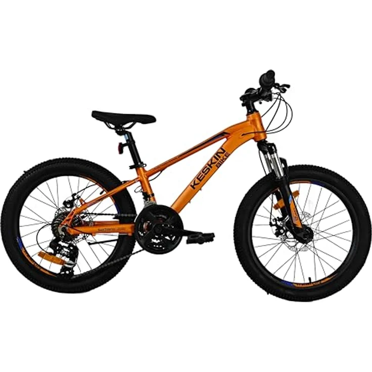 Keskin HT MTB1 20" Kinder-Mountainbike, 21-Gang Shimano, 2.35" Luftreifen, Scheibenbremsen, Aluminiumrahmen, Neongrün – Bild 2