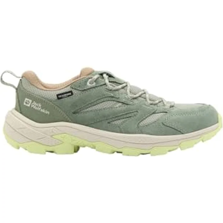 Jack Wolfskin Vojo Tour Texapore Low W, Damen Wanderschuhe mit wasserdichtem Wetterschutz, Grün – Bild 3