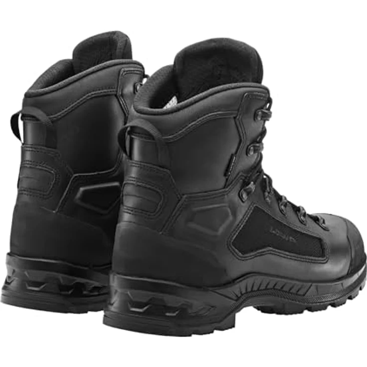 Lowa BREACHER GTX MID, knöchelhohe Einsatzstiefel in Schwarz, wasserdicht mit GORE-TEX-Membran und Vibram-Sohle, Größe 47 – Bild 4