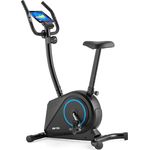 Gymtek® Ergometer Heimtrainer XB700, Magnetisch, Klappbar bis 120kg, 8 Widerstandsstufen, 5kg Schwungmasse,  Bike Indoor, Schwarz