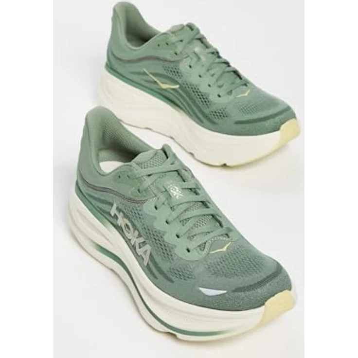 Hoka One One M Bondi 9, Herren Laufschuhe in Grün/Braun, Größe 44 2/3 – Bild 5