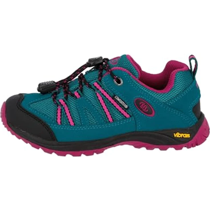 Brütting Mädchen Halbschuhe, Wanderschuhe aus hochwertigem Leder, normalweite, flacher Absatz 2 cm, Grün – Bild 2