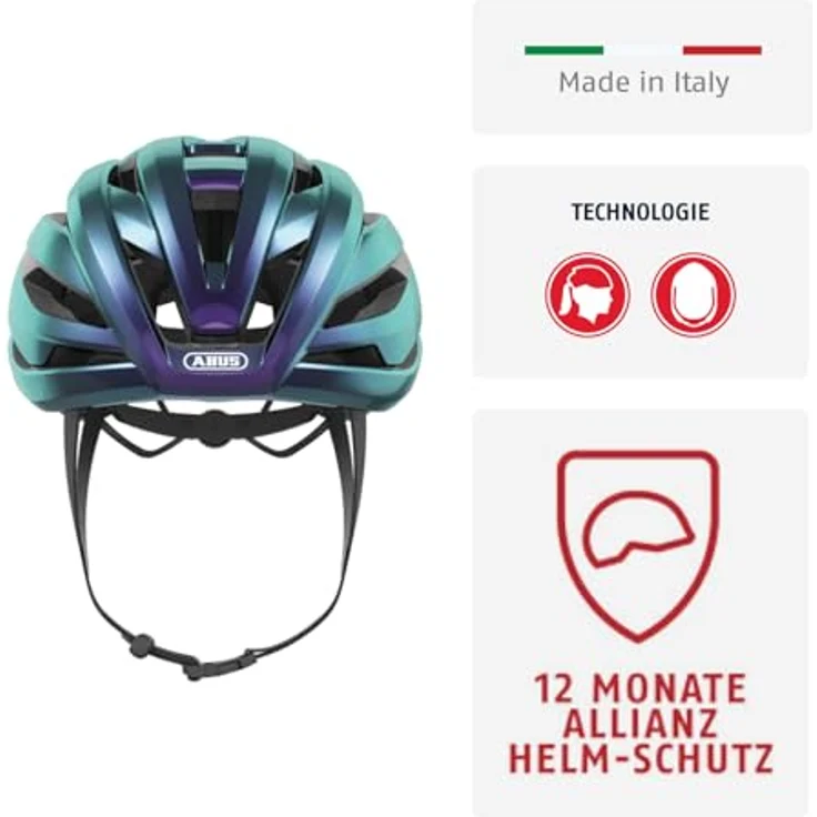 Abus StormChaser ACE, leichter Velohelm (57 - 61 cm) mit optimierter Belüftung und komfortablem Verstellsystem – Bild 2