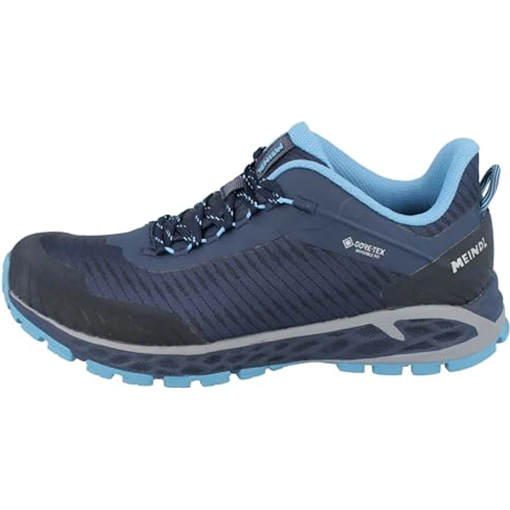 MEINDL Power Walker Lady 4.2, Wanderschuhe mit GORE-TEX Innenfutter und Comfort fit Soft-Step Sohle, marine/azur, Größe 39 – Bild 2