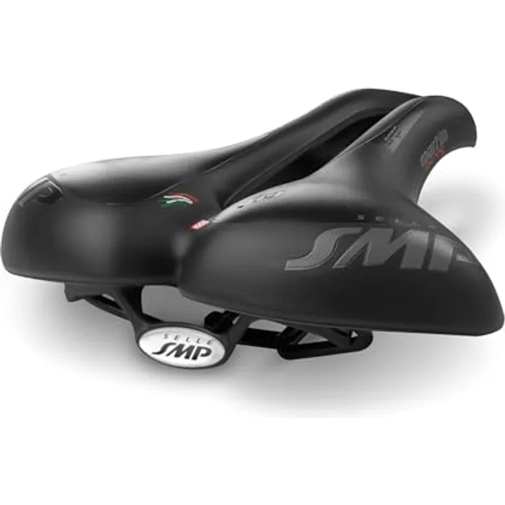 SMP Martin Touring Gel Sattel, Unisex Fahrradsattel für Erwachsene, Schwarz, Einheitsgröße, optimale Performance aus hochwertigem Material