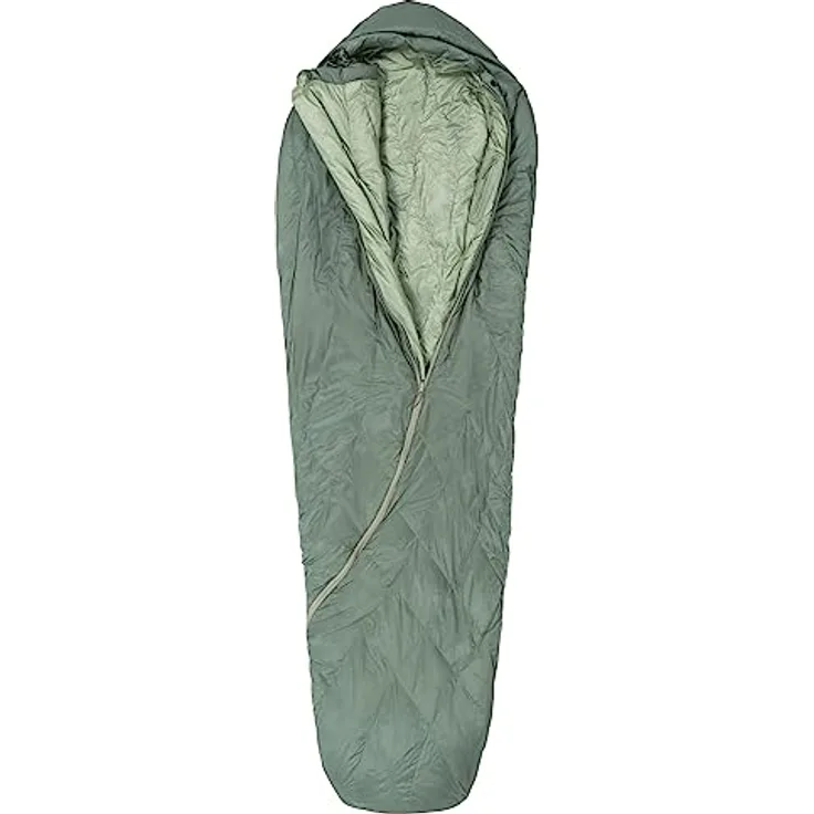Jack Wolfskin Athmos Down +5 Mumienschlafsack, 195cm, Picnic Green - Daunenschlafsack für den Sommer