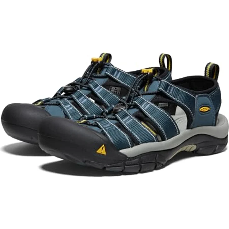 KEEN Newport H2, Herren Wander- und Schwimmsandalen, grau/navy, schnelltrocknendes Obermaterial, Gummisohle – Bild 5