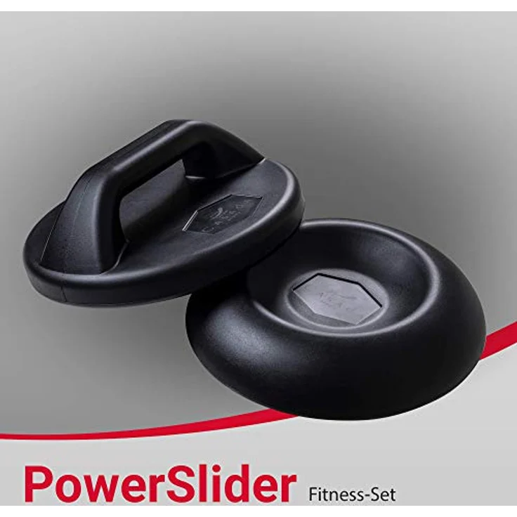 Casada PowerSlider Ganzkörpertrainings-Set - 6-teiliges Set aus Trainingsgeräten für Yoga- & Bodenübungen mit Gleitscheiben-Discs und Trainingsunterlage für Bauchmuskeltraining, Cross Fit, UVM. – Bild 2