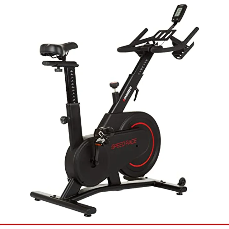 HAMMER Speedbike Speed Race, Indoor Cycle, 16 kg Schwungmasse, Kinomap & BitGym