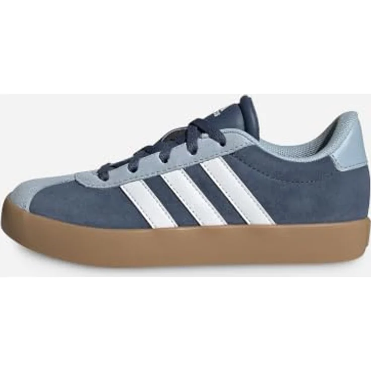 Adidas VL Court 3.0 Sneakers Kinder, Wildleder-Obermaterial, vulkanisierte Außensohle, bequeme Dämpfung, reguläre Passform – Bild 9