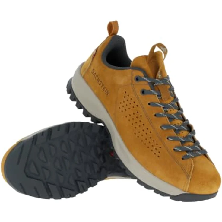 Dachstein Sölden LC, Herren Wanderhalbschuhe aus Wildleder mit atmungsaktivem Mesh-Futter und Vibram® Laufsohle, Mahagony, UK 9 – Bild 2