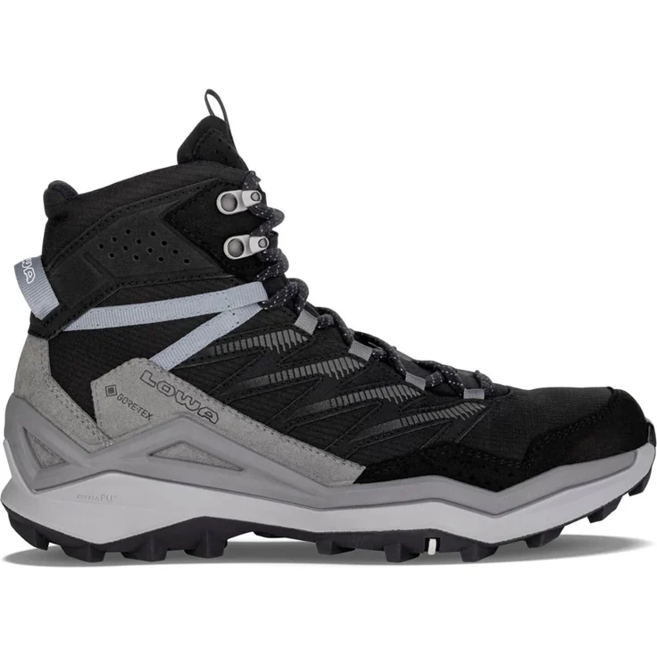 LOWA Wander- & Bergschuhe Damen, wasserdichtes GORE-TEX®-Futter, rutschhemmende Laufsohle, Schwarz, Gr. 43 1/2 EU – Bild 1