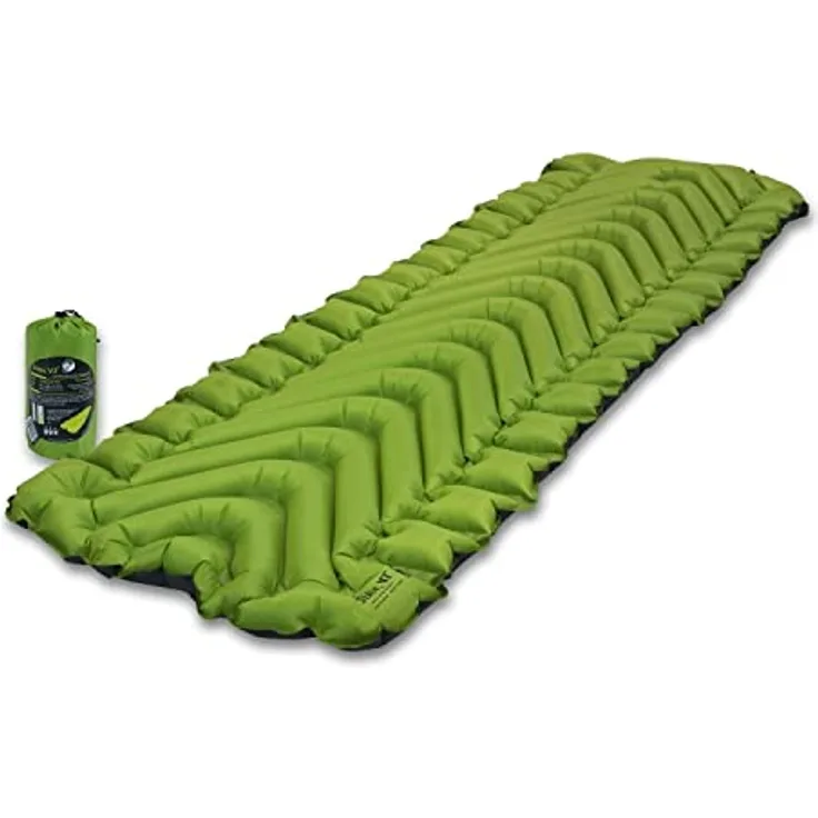 Klymit Static V2, Isomatte mit ergonomischem Design, ultraleicht und kompaktem Packmaß, 183 cm, 463 g