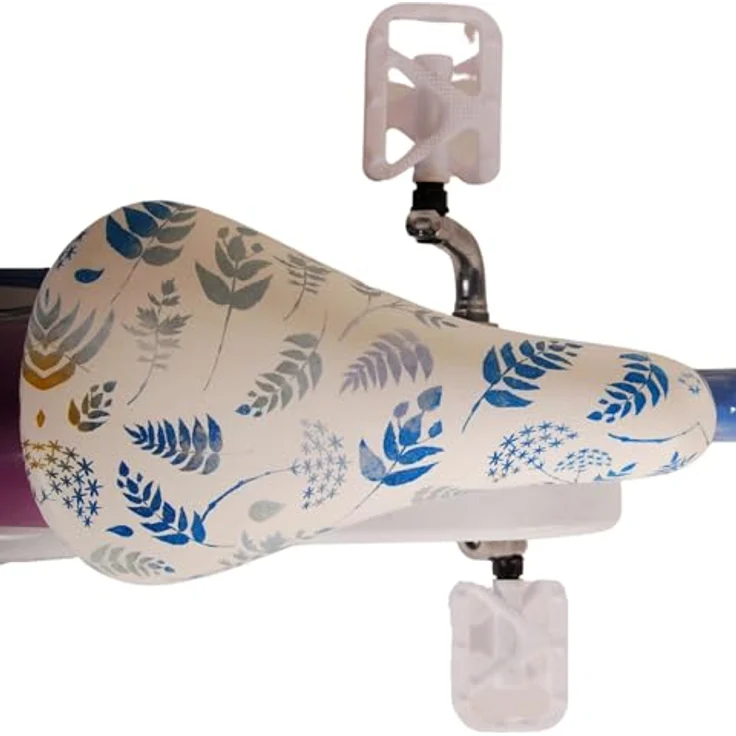 Volare Kinderfahrrad 12 Zoll Kinder Mädchen Fahrrad Rad Frozen 2 Eiskönigin Elsa 21277-SACB, Rücktrittbremse, Korb, Stützräder, Kettenschutz, Schutzbleche, Blau – Bild 9
