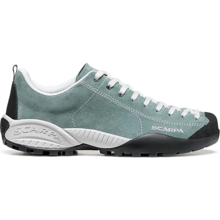 Scarpa Mojito, Wanderschuhe aus wasserabweisendem Wildleder mit Vibram®-Außensohle, Farbe 1131-cloud blue, Größe 38 – Bild 1