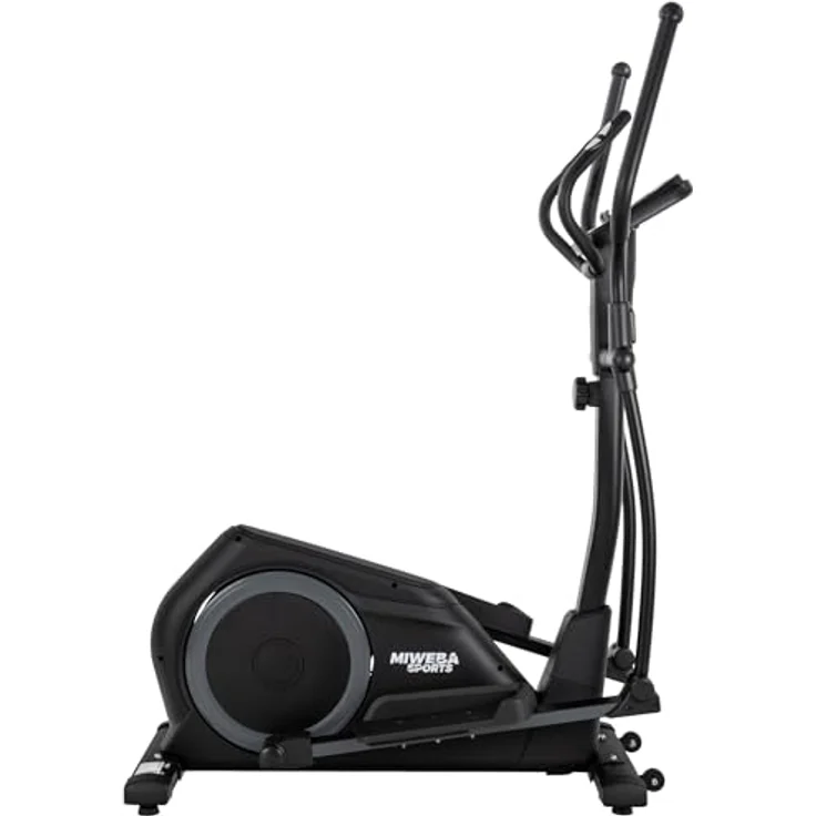 Miweba Sports Crosstrainer MC500 Stepper | 7 kg Schwungmasse - Bis 120 kg - Ergometer für Zuhause - Heimtrainer - Ellipsentrainer leise - LCD Monitor - Hometrainer mit Sitz - Fitness Fahrrad (Schwarz) – Bild 4