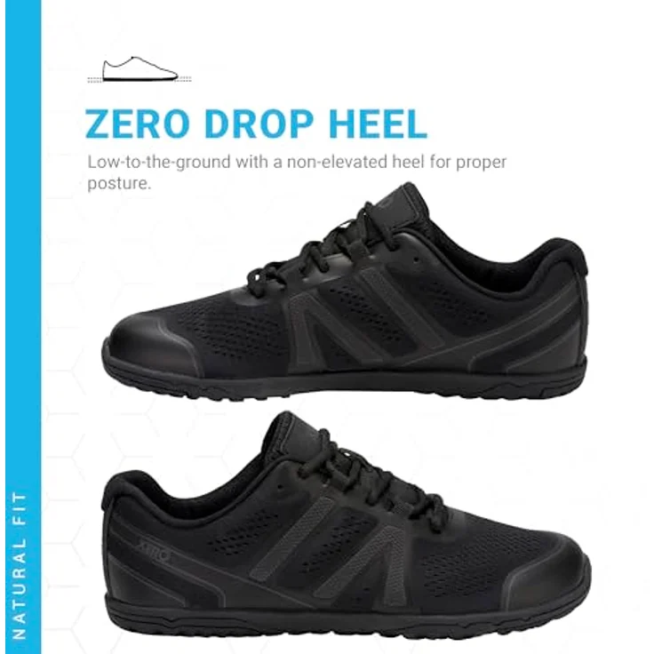 Xero Shoes HFS II, Herren Laufschuhe mit natürlichem Laufgefühl, vegan, Größe 47, Schwarz – Bild 3
