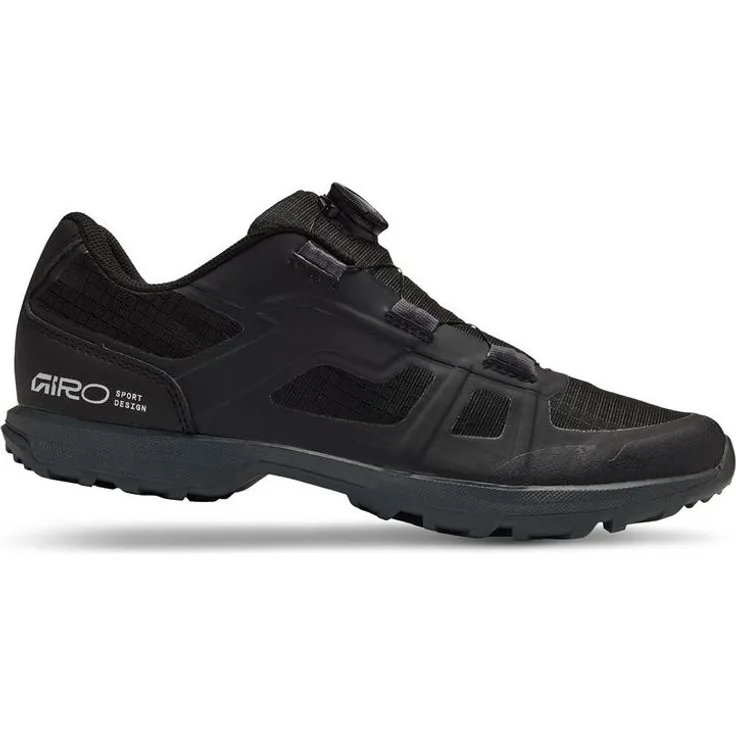 Giro Gauge Boa, MTB-Schuhe mit robustem Synchwire-Obermaterial und BOA L6 Verschlusssystem, schwarz, EU 42