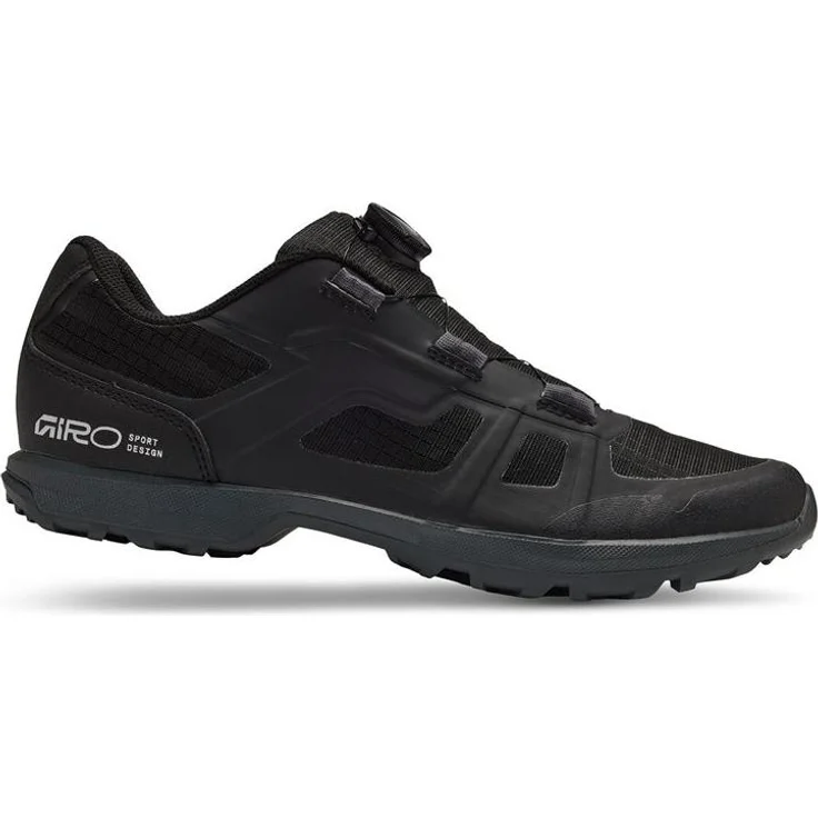 Giro Gauge Boa, MTB-Schuhe mit robustem Synchwire-Obermaterial und BOA L6 Verschlusssystem, schwarz, EU 42