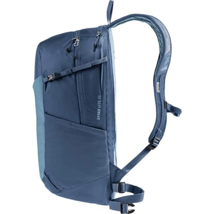 deuter Speed Lite 21 Leichter Wanderrucksack, Lite-Rückensystem, ergonomische Schulterträger, Signalpfeife, blau – Bild 5