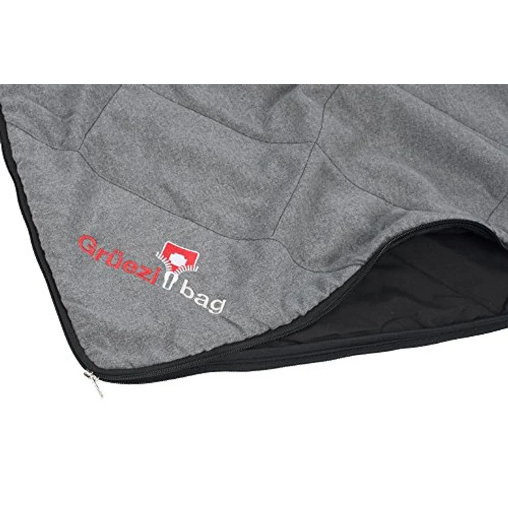 Grüezi Bag WellhealthBlanket Wool, Decken-Schlafsack 200 cm, aus mehrfach gebürsteter Mikrofaser mit Almwolle-Füllung, dreijahreszeiten-geeignet, antibakteriell und geruchshemmend – Bild 4