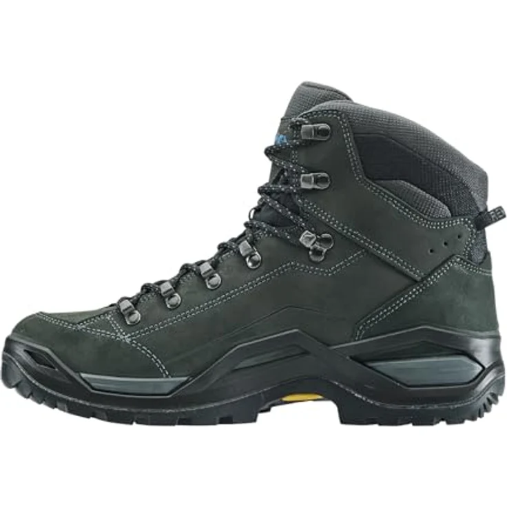 Lowa Renegade EVO Mid GTX, Wasserdichter Wanderschuh aus Nubukleder in anthrazitgrau/stahlblau – Bild 2