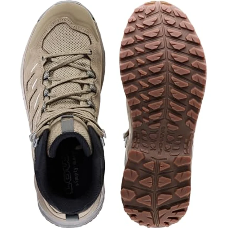 LOWA Innovo GTX Mid, Wanderschuhe für Herren, beige, mit LOWA® DYNAPU® Zwischensohle und SUPPORT FRAME – Bild 6