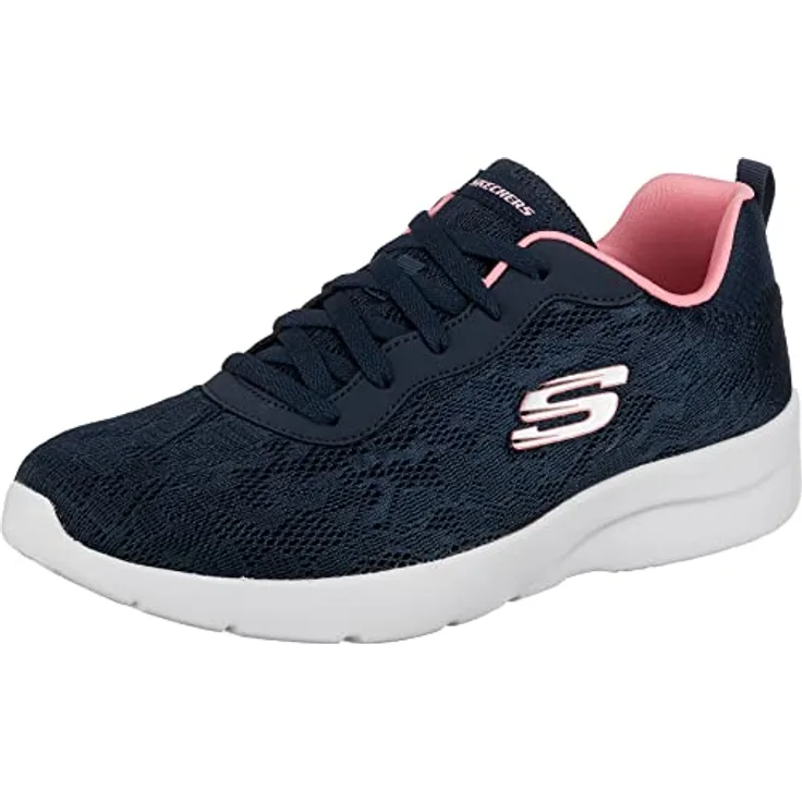 Skechers Dynamight 2.0 Homespun, Laufschuhe mit gepolsterter Memory Foam Einlegesohle, Blau, Größe EU 38