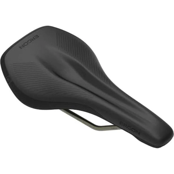 Ergon SR Allroad Core Pro Fahrradsattel, Carbon-Verbundstoff, TiNox Schiene, für Rennrad, Allroad, Gravel, Männer, Small-Medium, Stealth – Bild 4