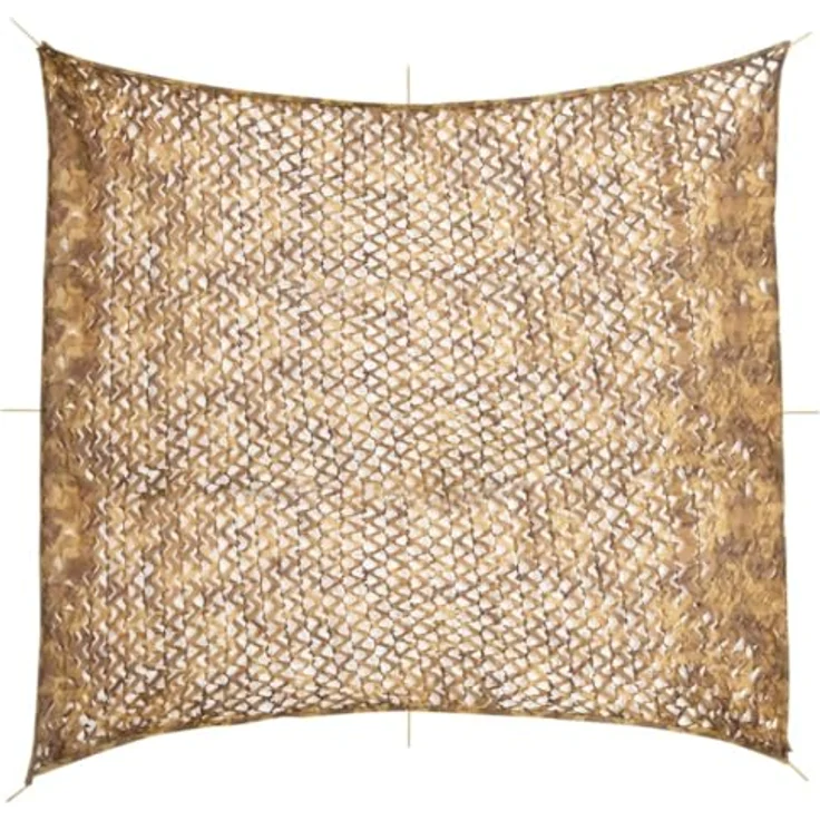 vidaXL Tarnnetz 416x402 cm, sandfarben, leichtes und wasserabweisendes Oxford-Gewebe mit Aufbewahrungstasche – Bild 1