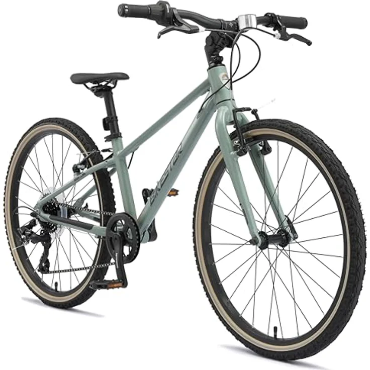 Bikestar Kinderfahrrad Leichtgewicht 9 kg 24 Zoll Aluminium ab 8 Jahre, 8 Gang Shimano RD-M2005 Schaltwerk, Reflektierende Reifen – Bild 2