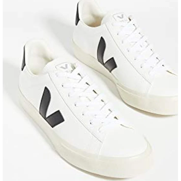 Veja Campo Extra White_Kaki, Laufschuhe aus chromfreiem Rindsleder, Kaki/Weiß, Größe 46 – Bild 3