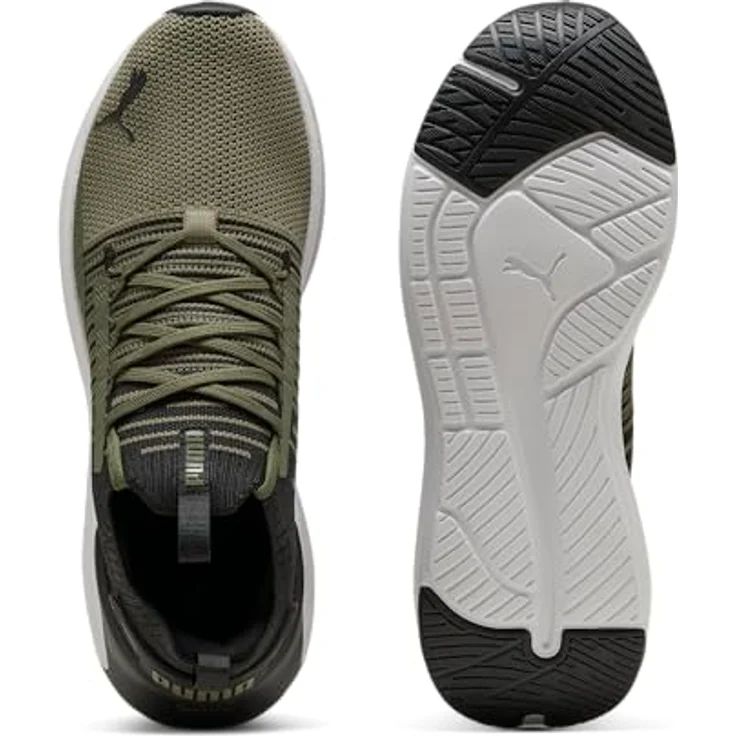 PUMA SOFTRIDE Symmetry Fuzion Herren Sneaker, grün, Größe EUR 42,5, mit Dämpfungssystem und atmungsaktivem Obermaterial – Bild 4
