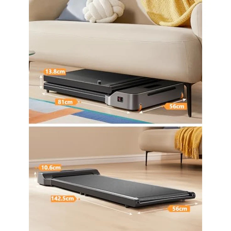 Walkingpad Z1 Laufband Klappbar, Walking Pad 1-6 km/h mit Fernbedienung und LED-Anzeige, Kompaktes und Leises Laufband Schreibtisch für Zuhause Büro, 180-Grad faltbares Design - WALKINGPAD. – Bild 5