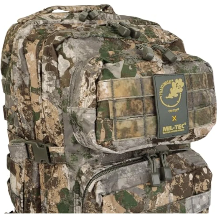 Mil-Tec US Assault Pack Tagesrucksack (36L) • Taktischer Militär Rucksack mit MOLLE-System, gepolsterten Schultergurten und robustem Material, Schwarz – Bild 3