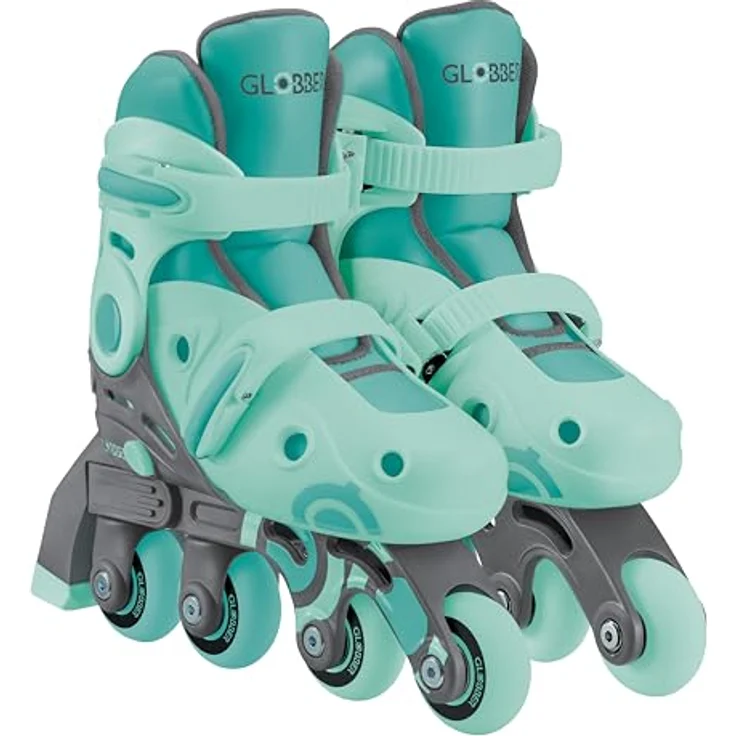 Authentic Sports Globber - 2in 1 Learning Skates - mint - Gr. 26-29, verstellbare Größe, Quad-Skate und Inline-Skate, ABEC 5 Kugellager – Bild 2