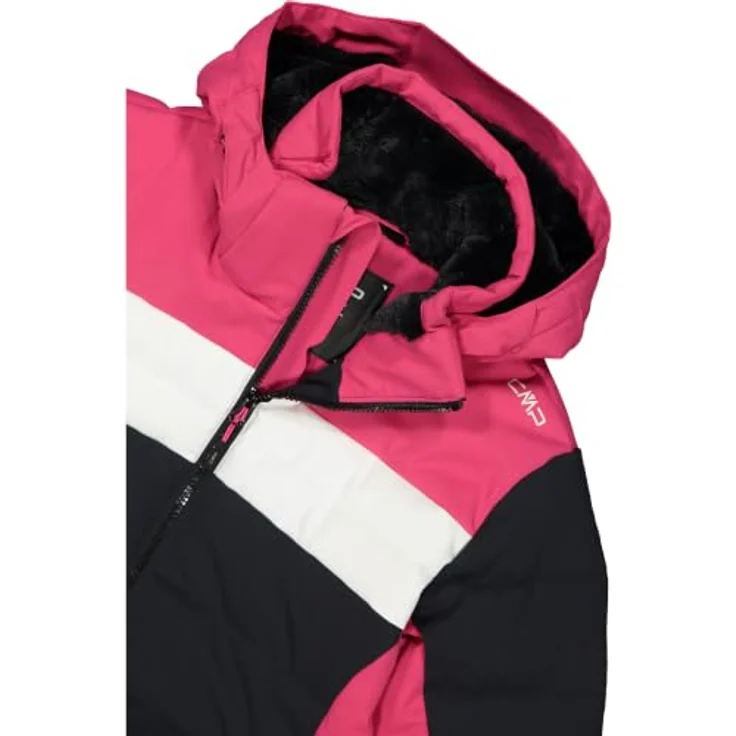 F.lli Campagnolo GmbH Woman Ski Jacket Zip Hood, gesteppte Skijacke aus Stretchgewebe, atmungsaktiv, wasser- und winddicht, antracite, Größe 42 – Bild 5