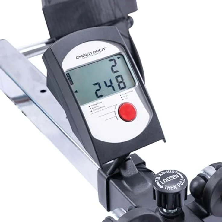 Christopeit Sport® Rudergerät Accord-Black, 12-fach verstellbare Hydraulikzylinder, gepolsterter Komfortsitz – Bild 4