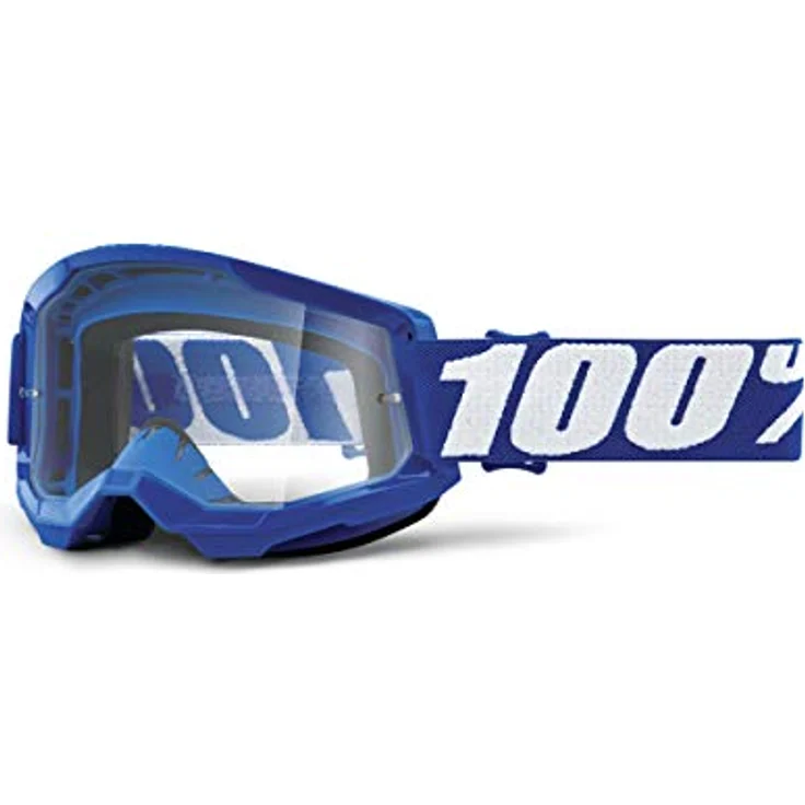 100% Strata 2 Sunglasses, unisex Skibrille mit antibeschlagigem, kratzfestem Objektiv, blau – Bild 1
