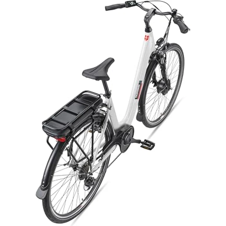 TELEFUNKEN E-Bike Damen RC826, 28 Zoll Pedelec mit 250W Frontmotor, 7-Gang Shimano Kettenschaltung, V-Bremsen und LCD-Display, bis zu 100 km Reichweite – Bild 3