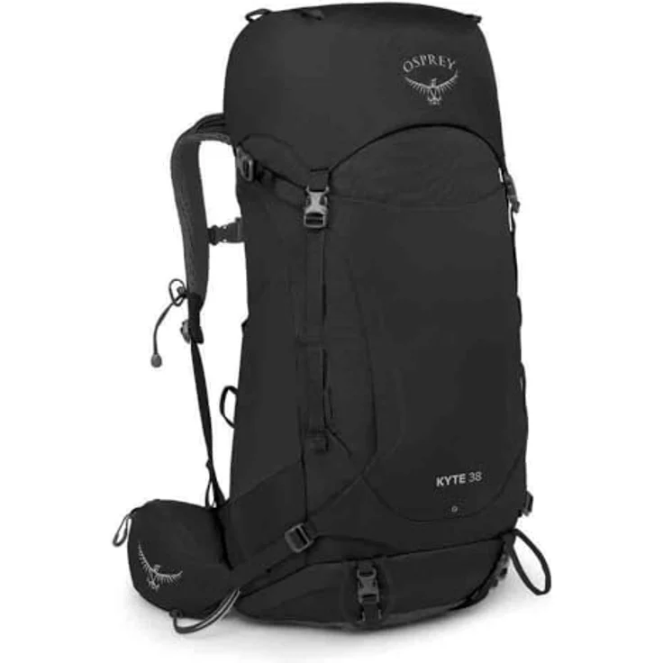 Osprey Kyte 38 Black WM/L, Wanderrucksack mit AirScape Rückenplatte und integrierter Regenhülle – Bild 3