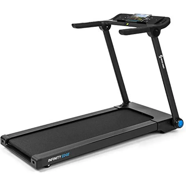 Capital Sports Laufband, Walking Pad mit Bluetooth-Lautsprechern, LED-Touch Control, 16km/h grau