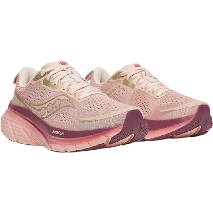 Saucony GUIDE 18, Damen Laufschuhe mit PWRRUN-Dämpfung, Rosa, Größe 38.5 – Bild 3