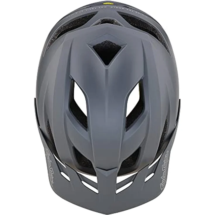 Troy Lee Designs Flowline Mips MTB-Helm, Halbschale für mehr Sicherheit und Komfort, grau, Größe XS-S – Bild 4