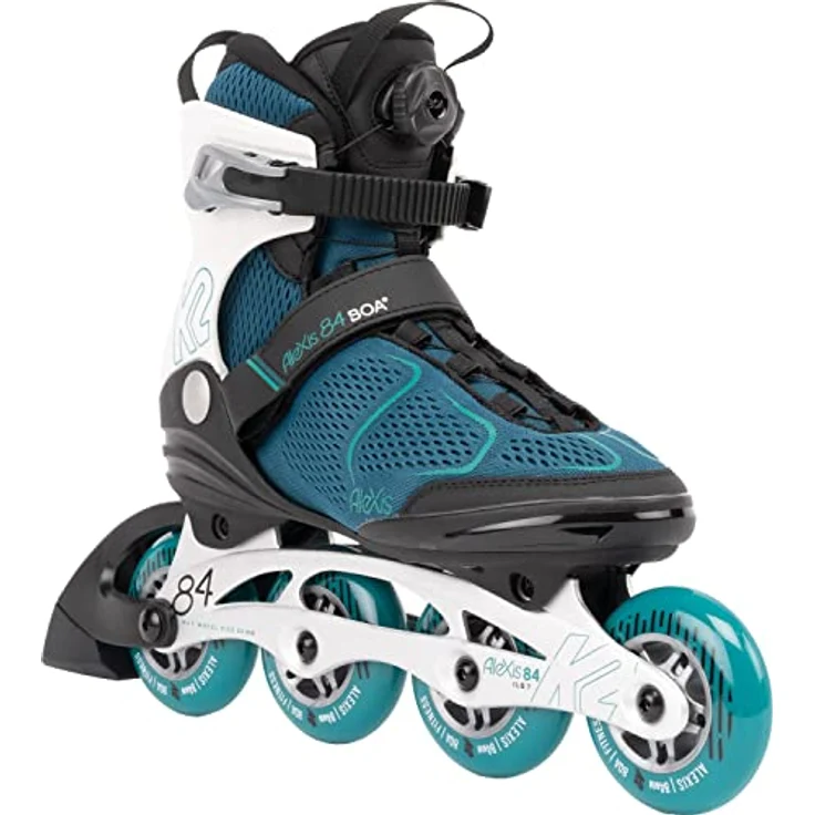 K2 Inlineskates Alexis 84 Boa Damen, Stabilitäts-Passform, schnelles Schnürsystem in Schwarz – Bild 2
